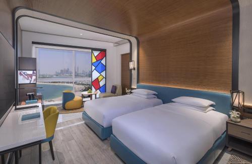 Twin room with sea view