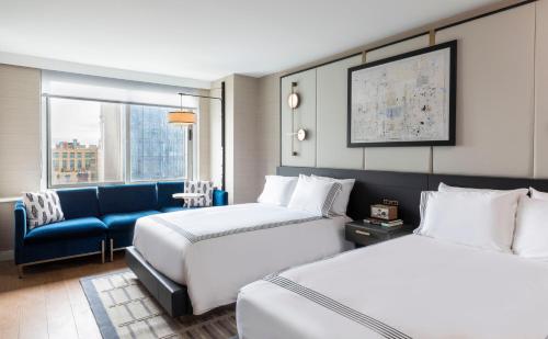 Double Room with Two Double Beds and Park View - High Floor