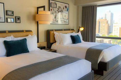 Double Room with Two Double Beds and Accessible Shower - Disability Access