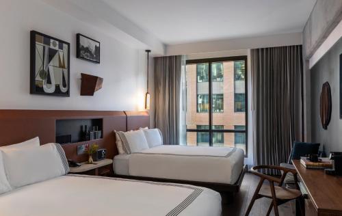 Queen Room with Two Queen Beds and City View