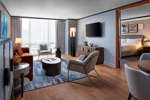 One Bedroom suite with king bed and sofa bed