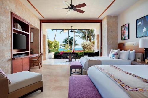King Room with Two King Beds - Beachfront