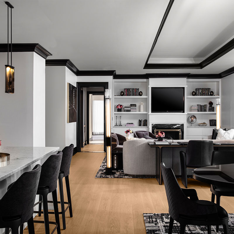 Three-Bedroom Presidential Suite with Fireplace