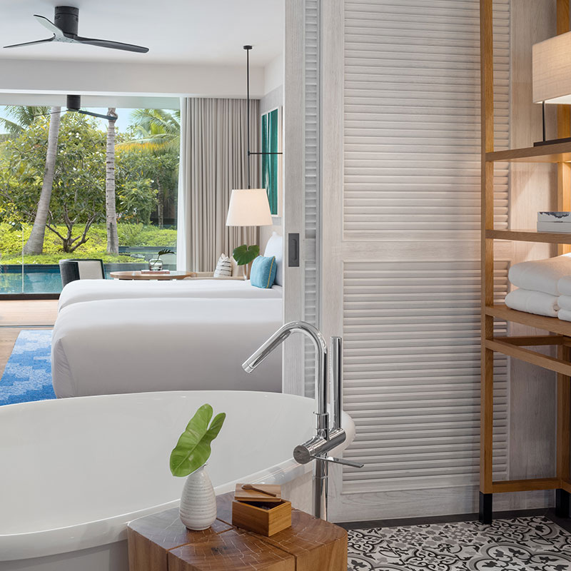 Essential Twin Room with Resort View and Pool Access