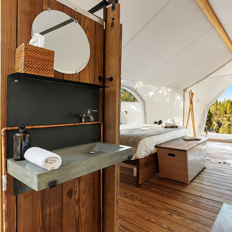 Stargazer Tent, Private Bathroom