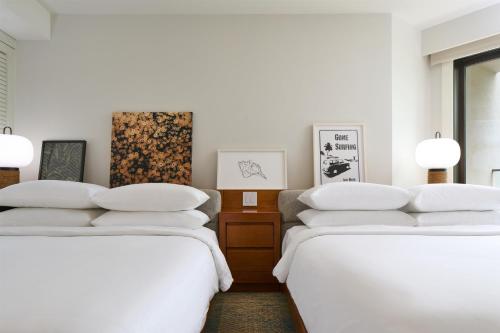 Queen Room with Two Queen Beds and Partial Ocean View