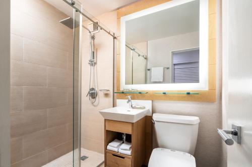 King Room with City View and Roll-in Shower - Mobility Accessible