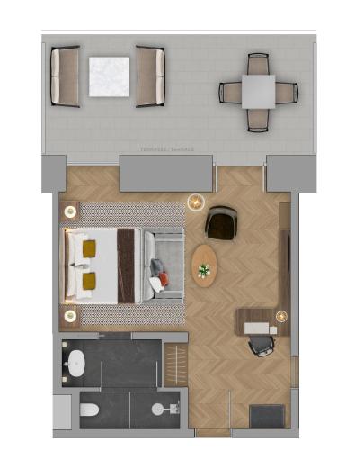 Heritage Lake View Prestige Room with Terrace
