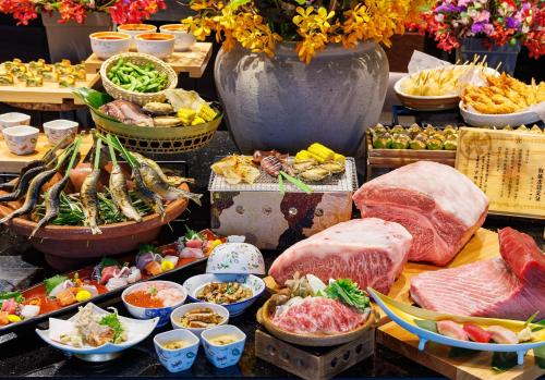 Dinner Time 19:30- Maisonette Superior Room with Open air-Bath - Top Floor with Japanese Buffet Dinner