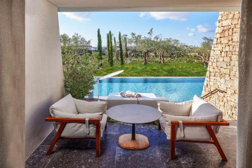 Premier Infinity Swim up, Guest room, Garden view, Terrace