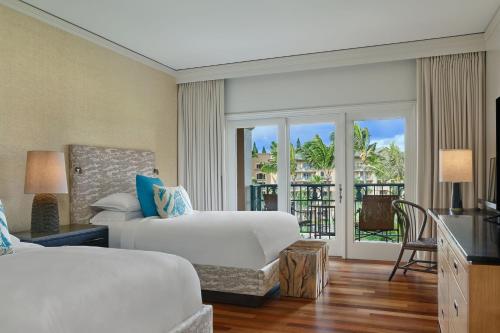Deluxe Queen Room with Two Queen Beds and Ocean View