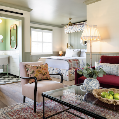 The LPP Suite Fireplace w/ Sleeper Sofa