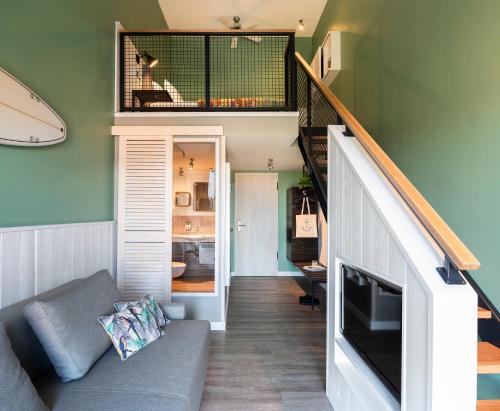 Loft mit Balkon