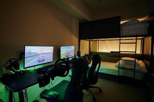 Gaming Cave with Shower