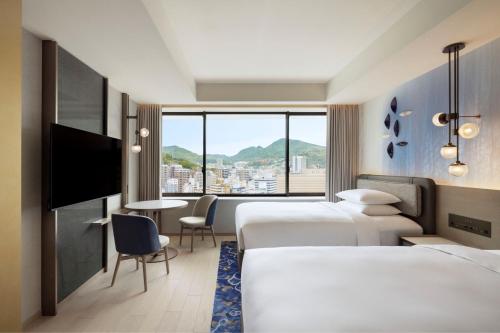 Standard Double Room with Two Double Beds and City View