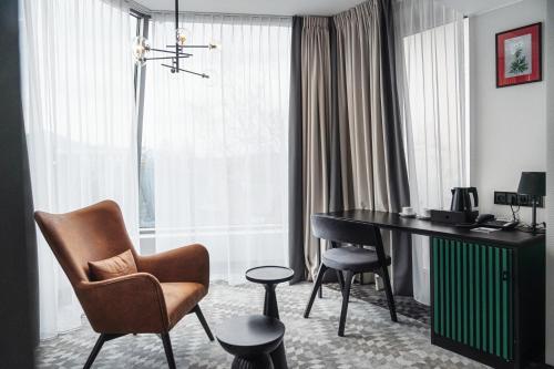 Apartament typu Premiere z balkonem i widokiem na góry (Budynek Główny)