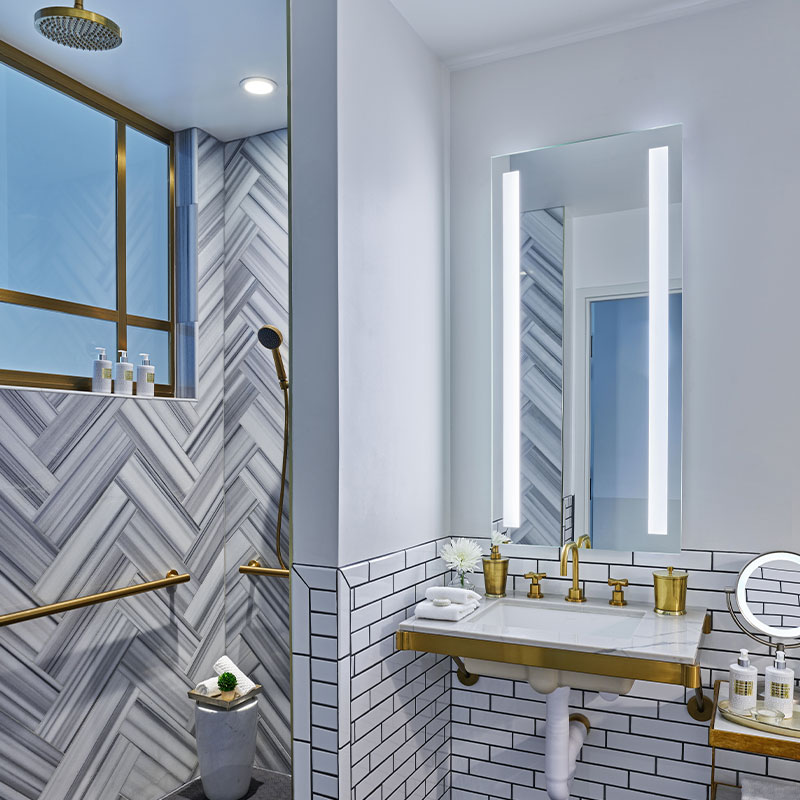Great Room Two Queens Accessible Shower
