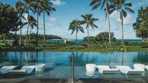 Queen Room with Two Queen Beds and Partial Ocean View