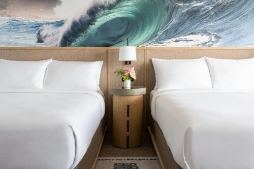 Queen Room with Two Queen Beds and Partial Ocean View