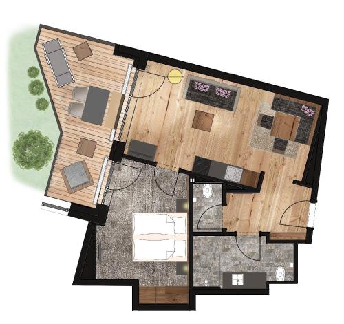 Lifestyle Apartment with Terrace