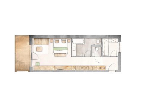 Country Junior Suite with Extra Children Room 