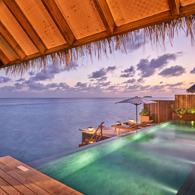 Luxury Sunset Water Villa with Pool