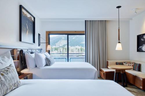 Queen Room with Two Queen Beds - Mobility and Hearing Accessible with Roll-in Shower