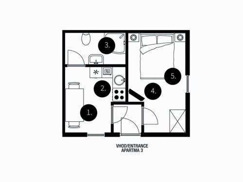 A3 - Small One-Bedroom Apartment with Terrace - Ground Floor