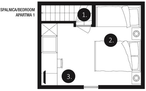 A1 - Duplex One-Bedroom Apartment with Balcony