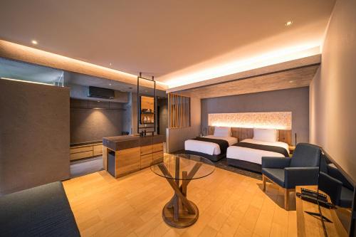 Twin Room (1-2F) with Semi Open-Air Bath (47㎡) Non-Smoking