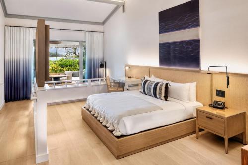 Ocean Front Bungalow with One King Bed/Sofa Bed/Patio - Mobility Accessible with Roll-In Shower