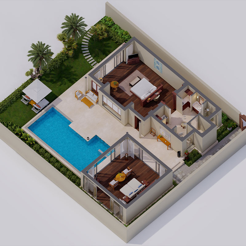 Beachfront Layan Pool Villa