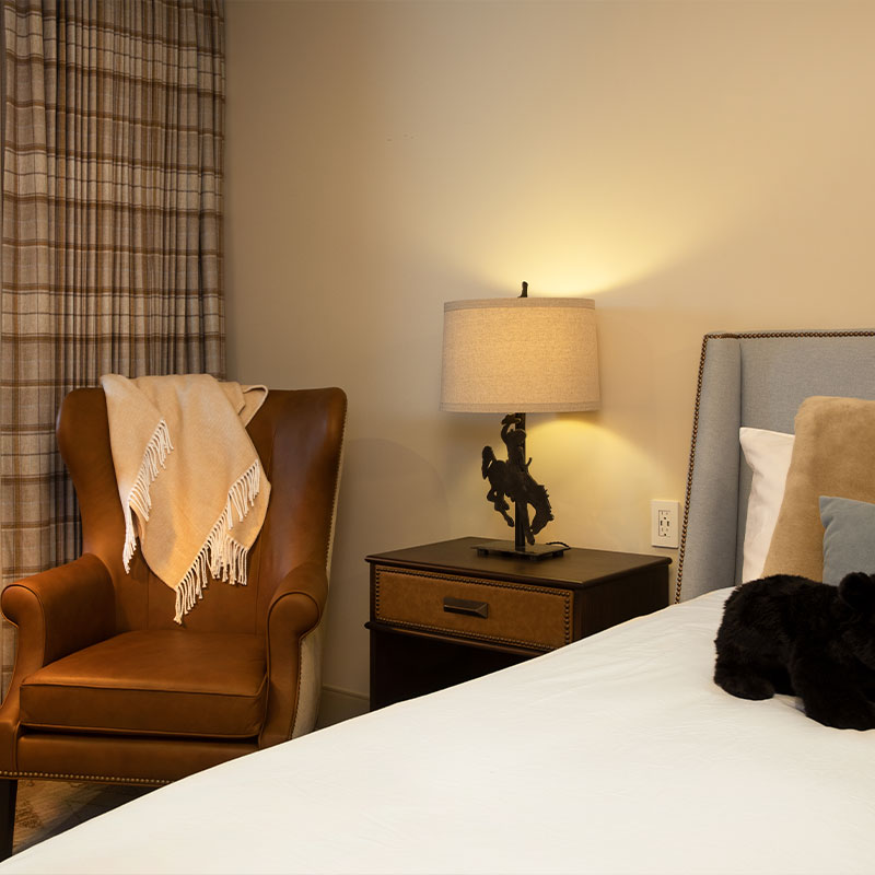 King Fireplace Balcony Room