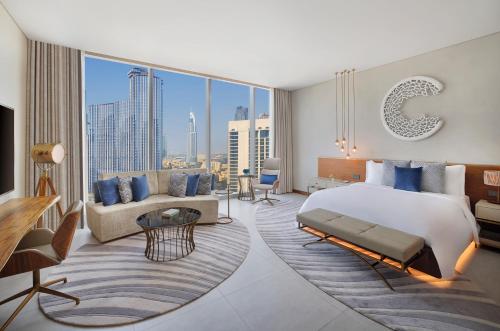 Superior King Room with Partial Burj Khalifa or Downtown View including Signature St. Regis Butler Service