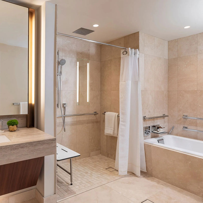 1 King Bed - Accessible Shower and Tub