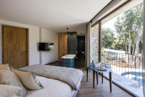 Junior Suite with Spa Bath - Private Garden and Private Heated Swimming Pool