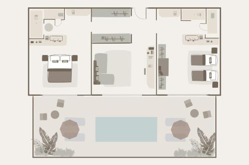 Two-Bedroom Deluxe Suite Private Pool