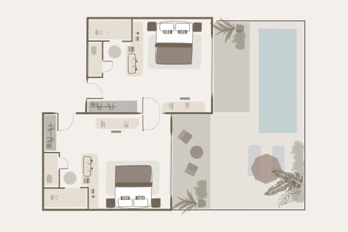 Two-Bedroom Classic Private Pool