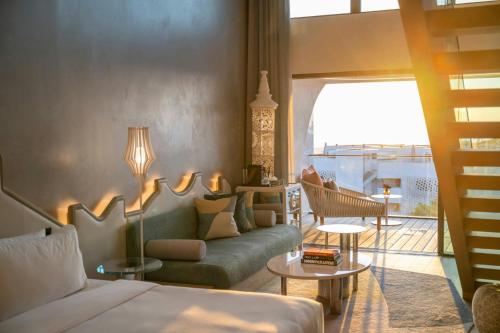 W One-Bedroom King Suite with Ocean View and Balcony