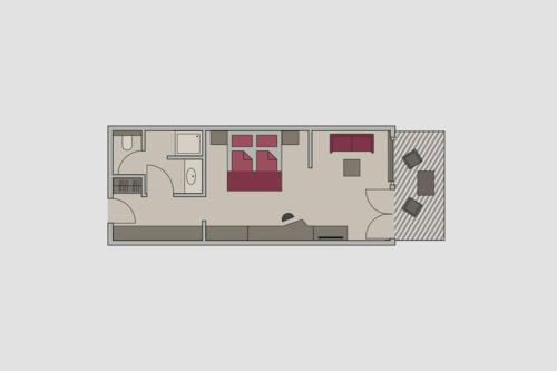 Studio with Balcony