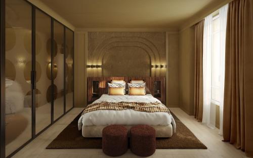 Original Suite Shower Bath and Terrace