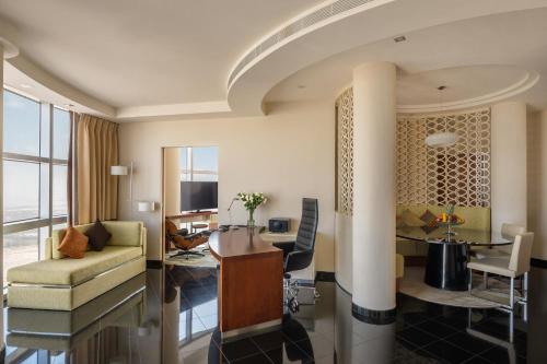 Family Suite with Panoramic Skyline Views, Direct Connectivity to Museum of The Future, Complimentary Breakfast, Signature Afternoon Tea, Evening Sundowners, Soft Refreshments and Canapes