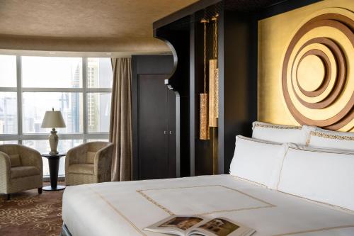 Royal Suite with Panoramic Skyline Views, Airport Transfers, Direct Connectivity to Museum of The Future, Complimentary Breakfast, Signature Afternoon Tea, Evening Sundowners, Soft Refreshments and Canapes