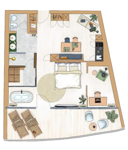 Suite with Sauna
