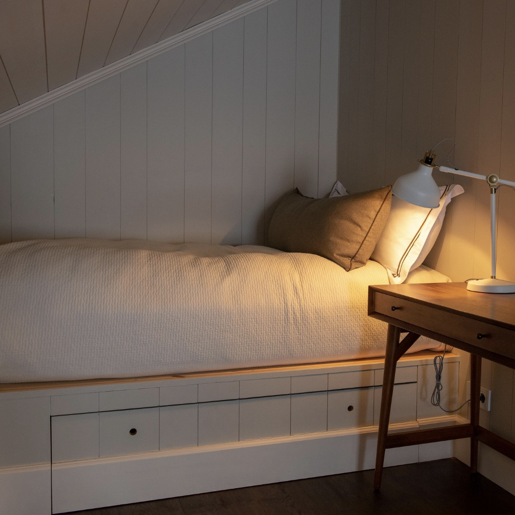 Auður - King Bed with Lofted Double Bed