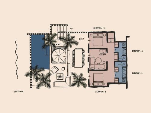 Two-Bedroom Luura Villa with Pool