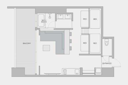 Superior Bunk Bed Room with Ocean View - East Wing