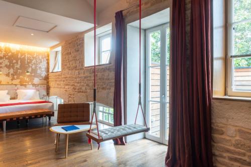 Romantic Terrace Room with Swing Chair