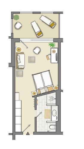 Double Room with Side Sea View
