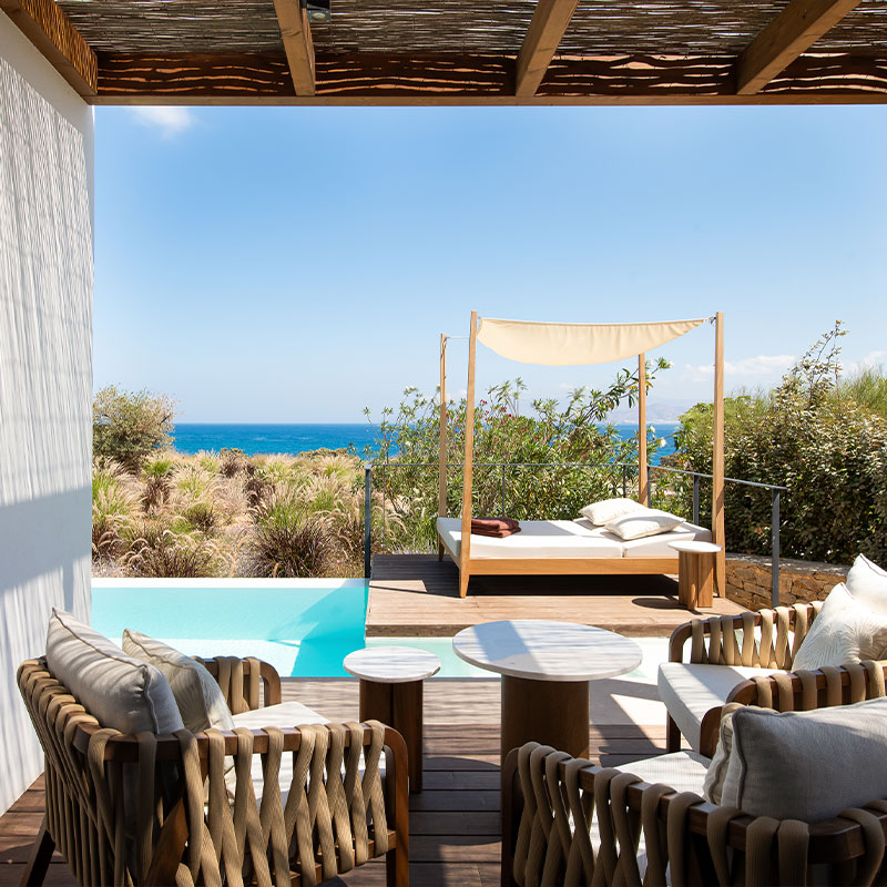 Vione Suite With Pool & Sea View